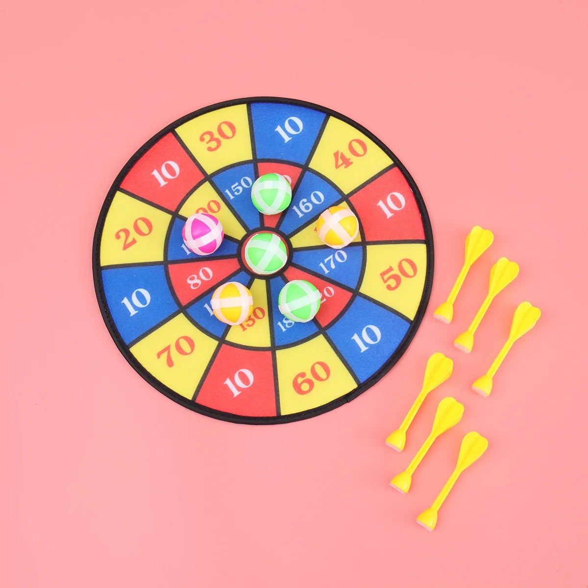 Flocking Dart Board with 4pcs Darts Dartboard Set V7031