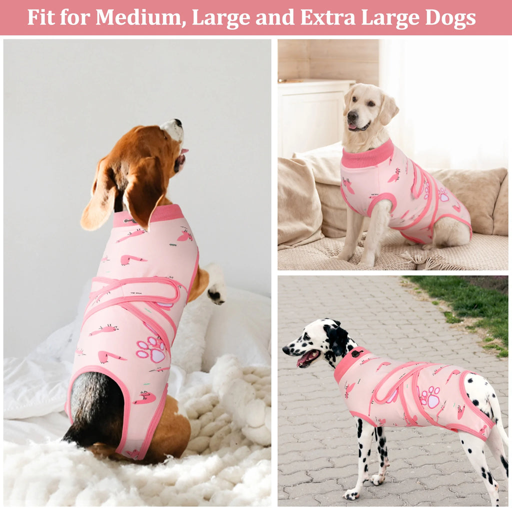 Dog Surgery Recovery Suit, Breathable Abdominal Wound Protector, Anti Licking Recovery Costume X494310