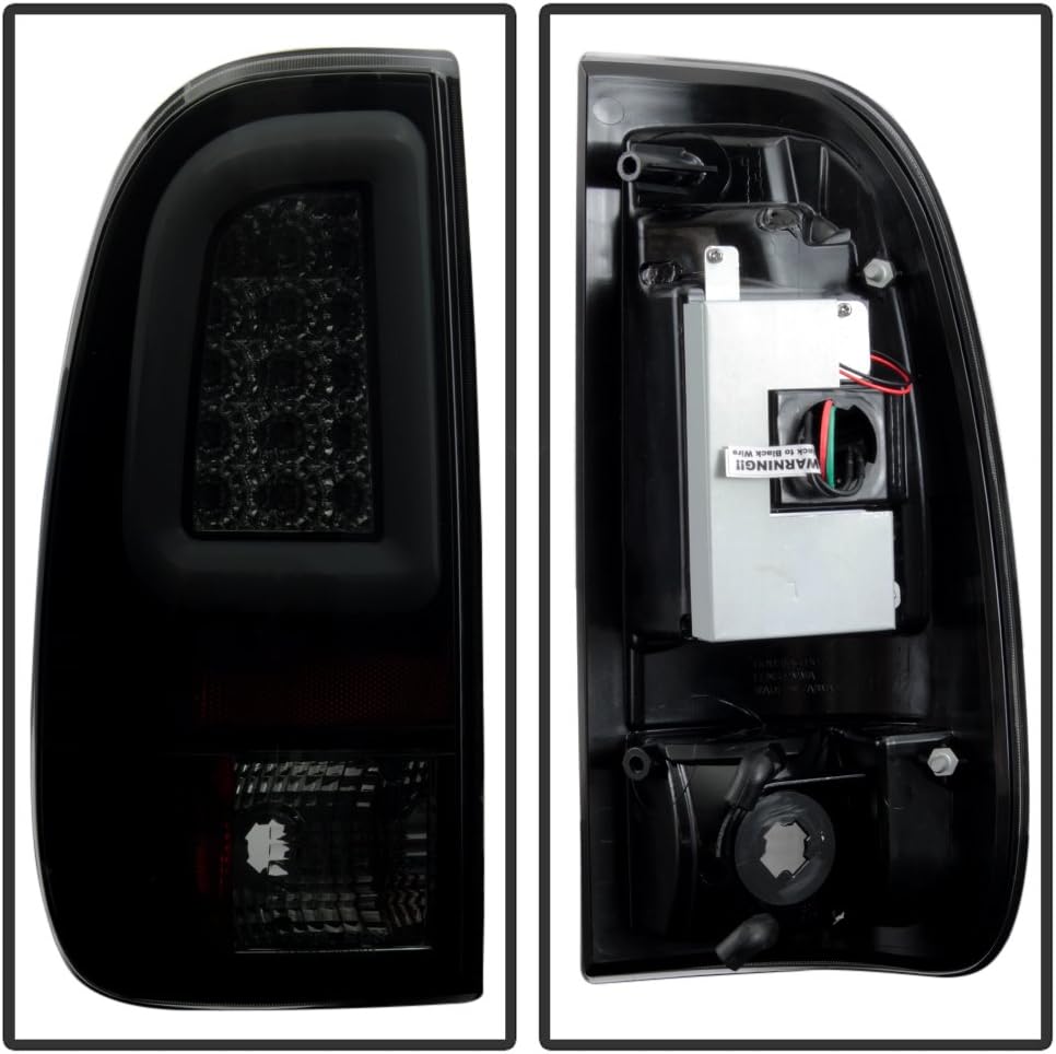 Black Smoked LED Tail Lights Brake Lamps Set Left Right B7261