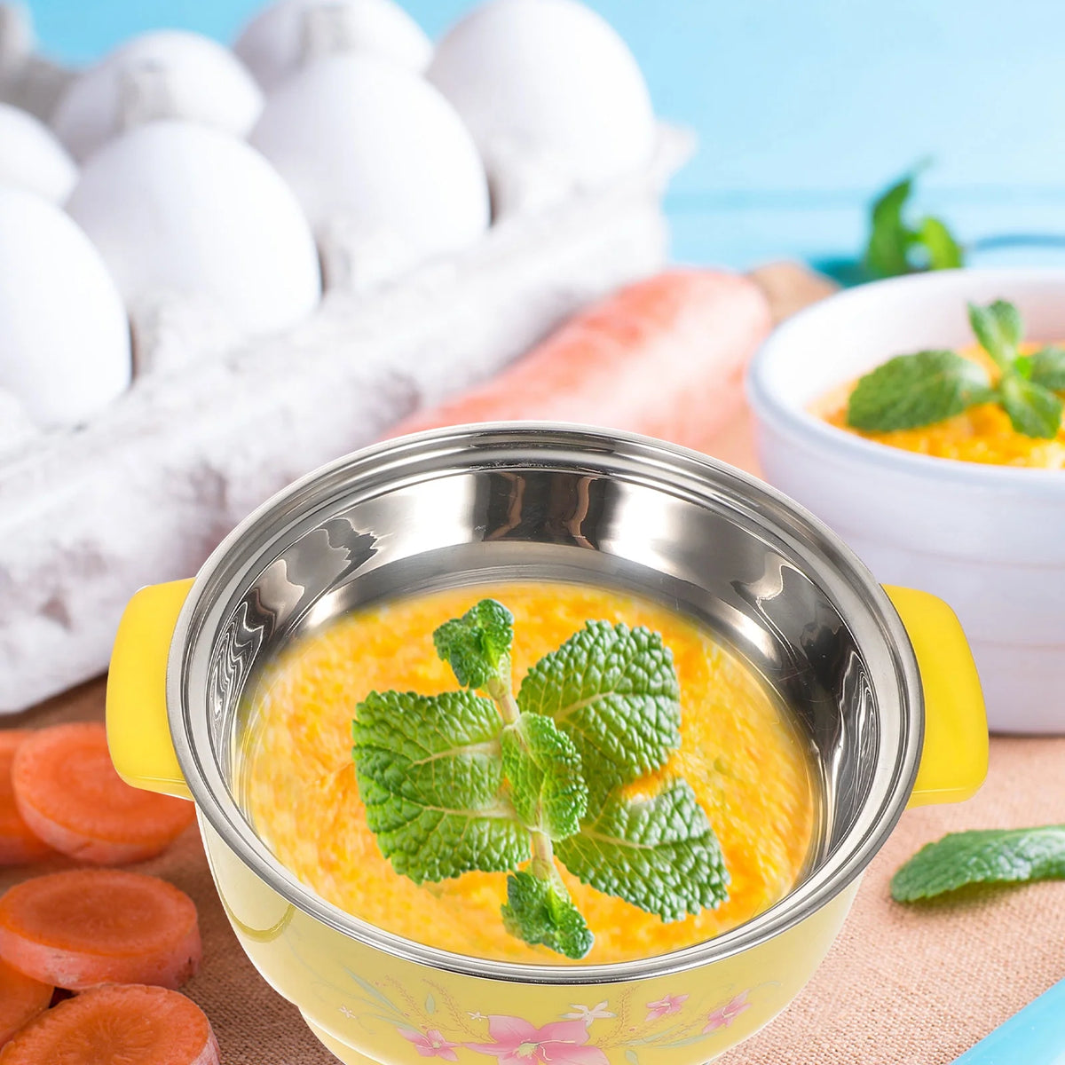 20cm Double Layers Electric Steamer Pot with UK Plug G8669