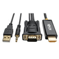 Black 6 ft VGA to HDMI Adapter Cable T647640