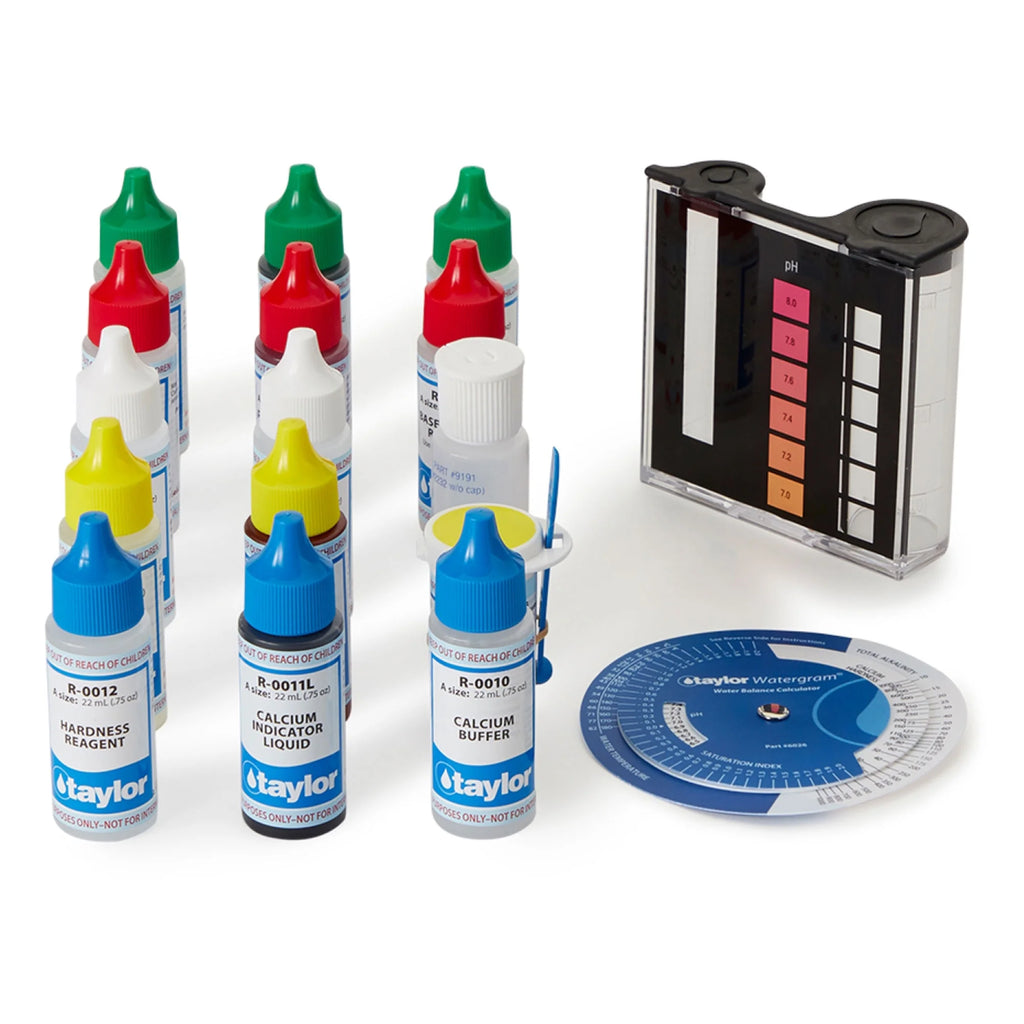 Complete Swimming Pool Water Test Kit Chlorine pH Alkalinity T36989