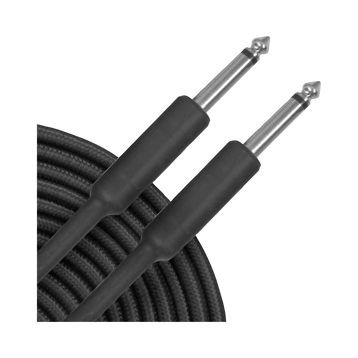 Braided Instrument Cable 1/4" 22 Black 30 ft. 10-Pack G3019
