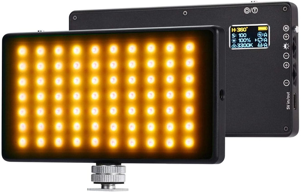 RGB Photography Light with App Control, Magnetic, 360° Full Color, 3200-7500K Adjustable, Stepless Dimming Q612649