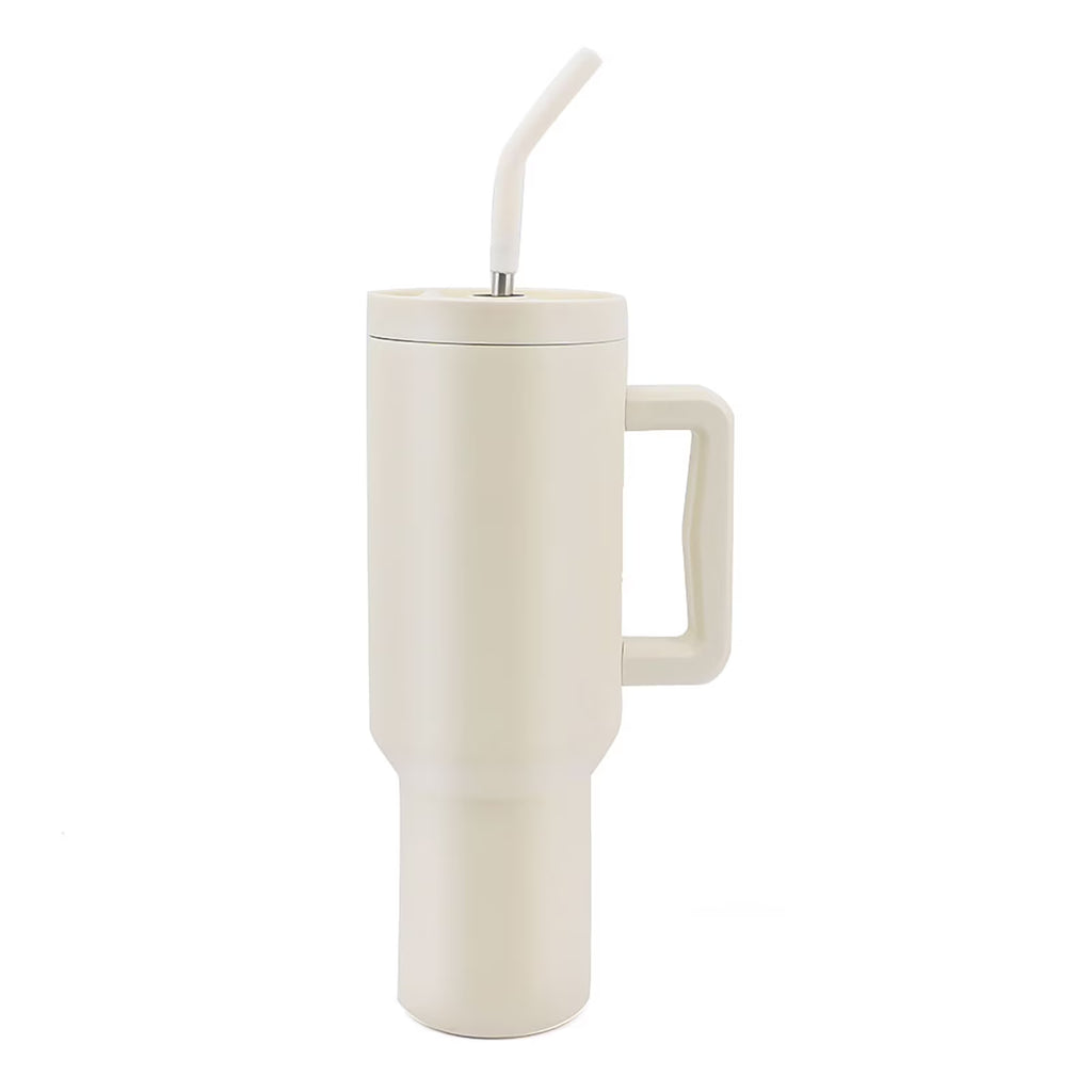 40 oz Stainless Steel Insulated Tumbler with Handle and Straw Lid O3246