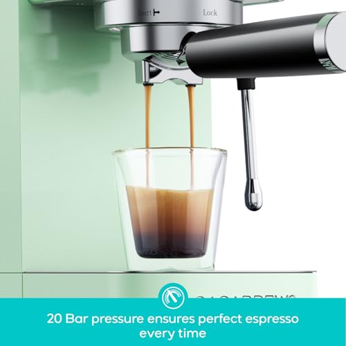 Stainless Steel Espresso Machine 20 Bar with Steam Frother 43.9oz Water Tank B314