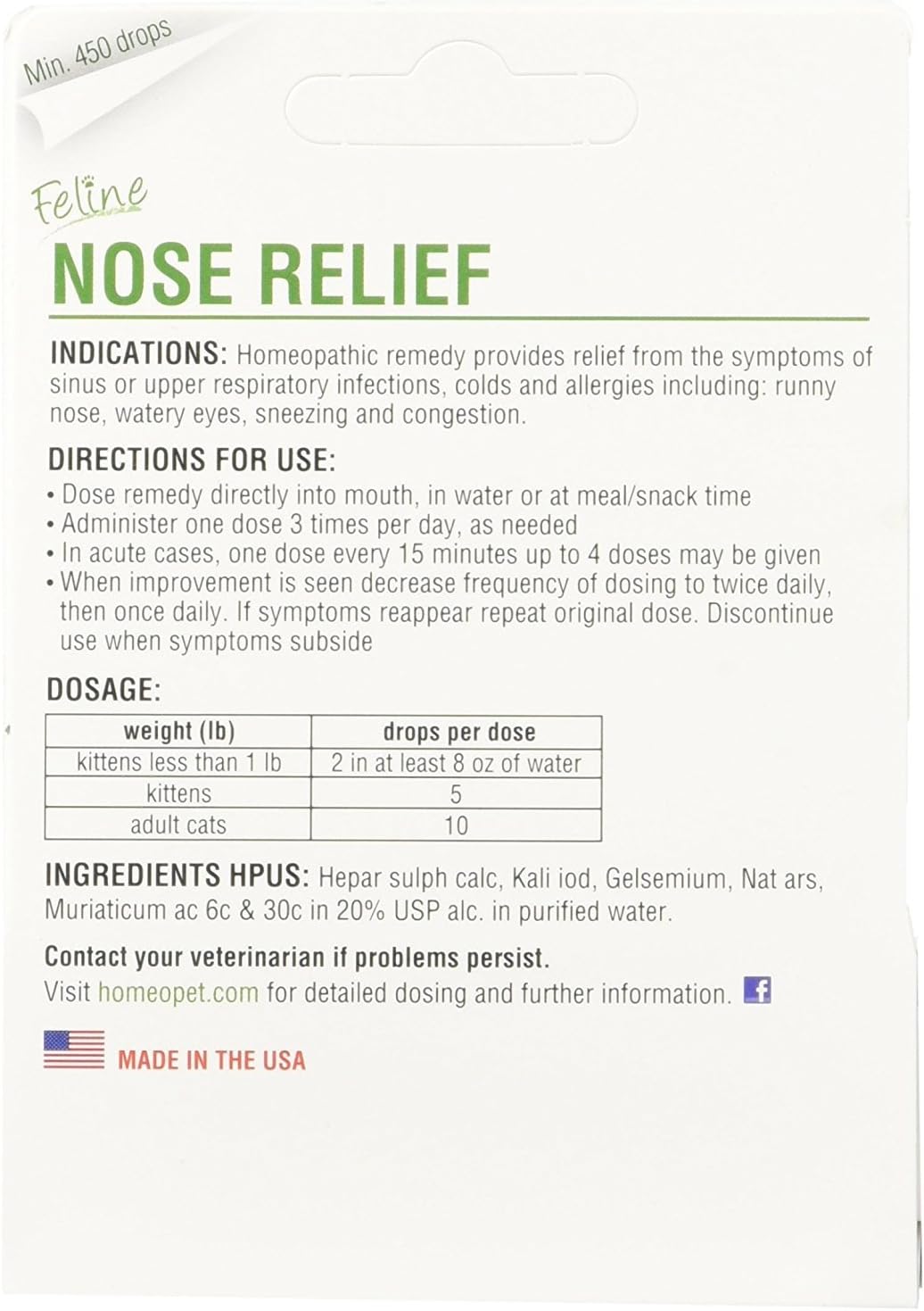 3-Pack 15 mL Feline Nose Relief M3621