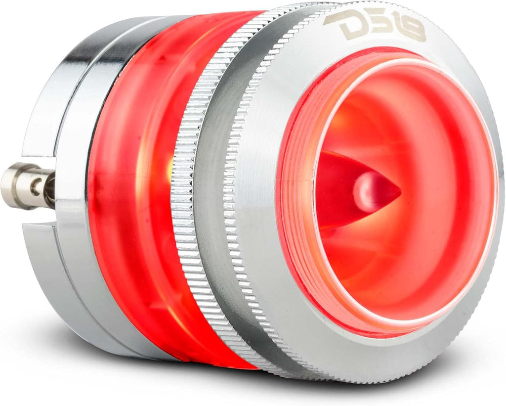 RGB Aluminum Super Bullet Tweeter with Neodymium Magnet, 1" Voice Coil, Polycarbonate Body, 200W Max, 4 Ohms, Pack of 2 Q4607