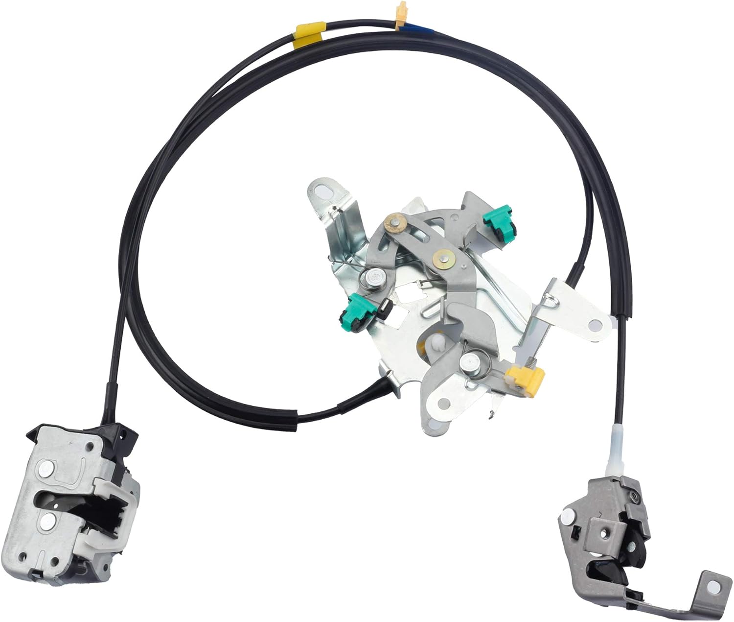 Car Front Left Door Latch Lock & Cable Rod Kit Compatible with Ford F150 F250 F350 Bronco 1992-1997 E801