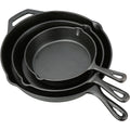 3 Piece Cast Iron Skillet Set, Pre-seasoned M90252