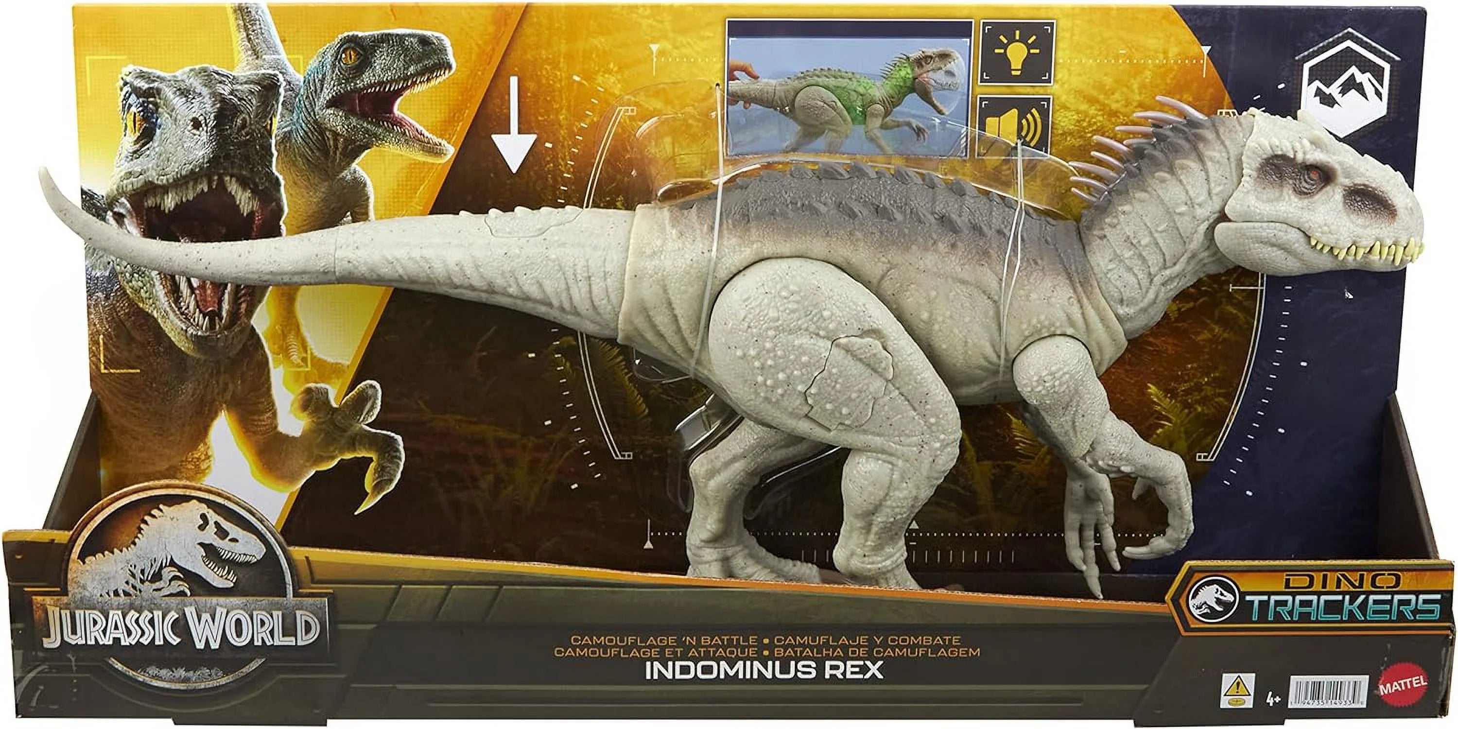 Camouflage 'N Battle Indominus Rex Dinosaur Toy with Lights, Sounds & Motion D275619