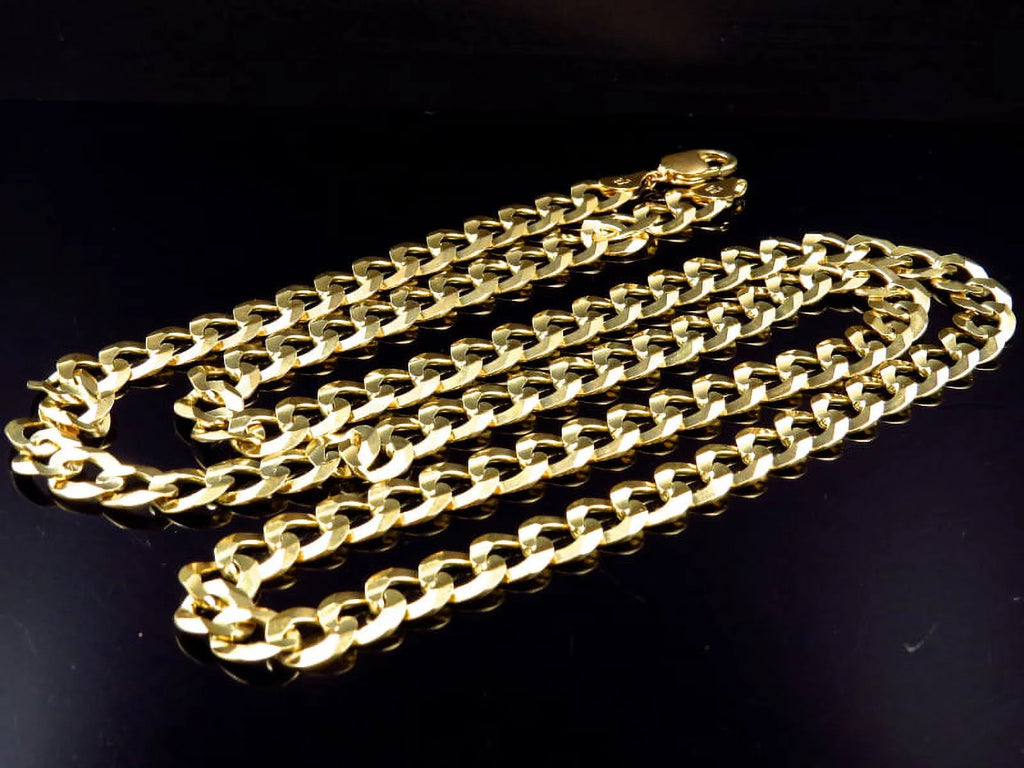 10K Yellow Gold Cuban Chain 11.5 MM 20-30" D272479