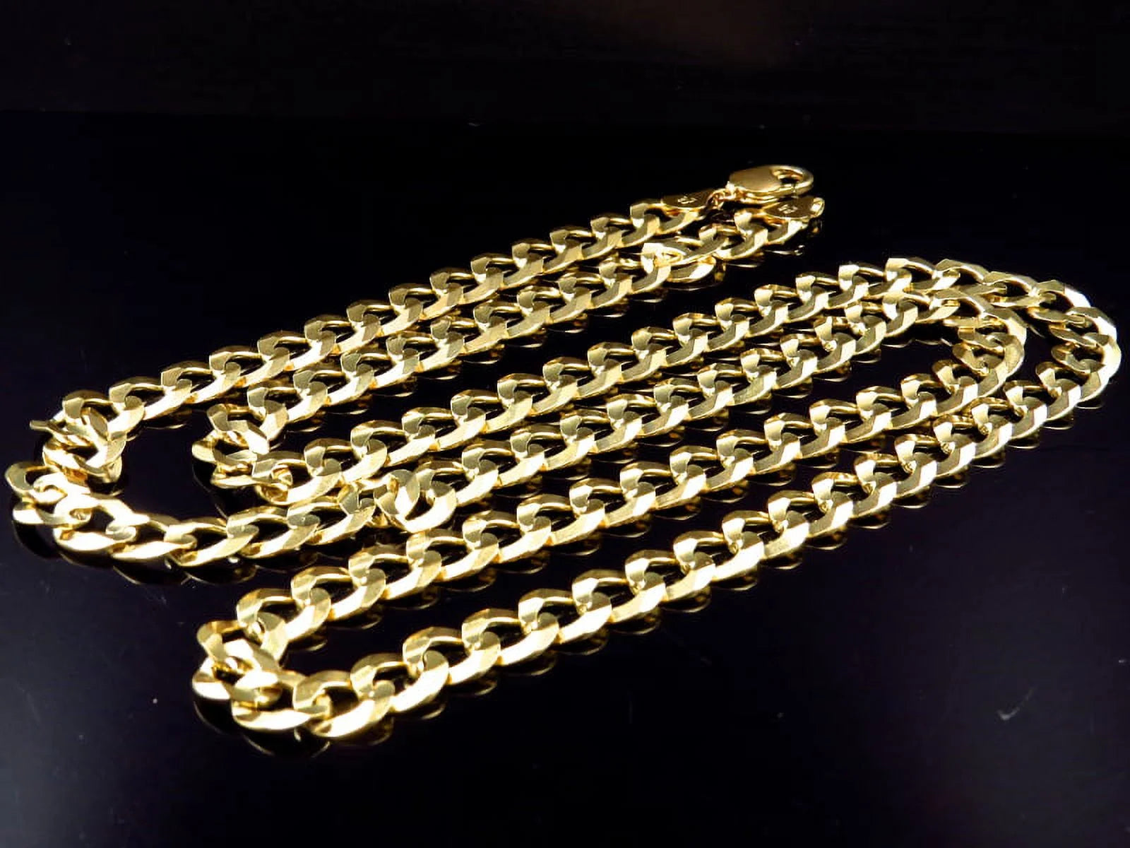 10K Yellow Gold Cuban Chain 11.5 MM 20-30" D272479