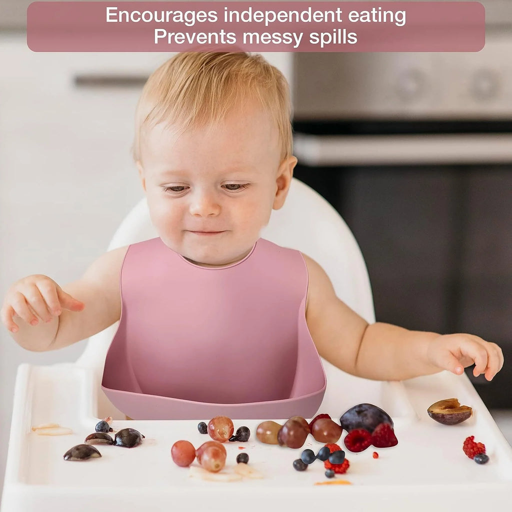 9 Pack Silicone Baby Feeding Set with Sippy Cup and Utensils M1510