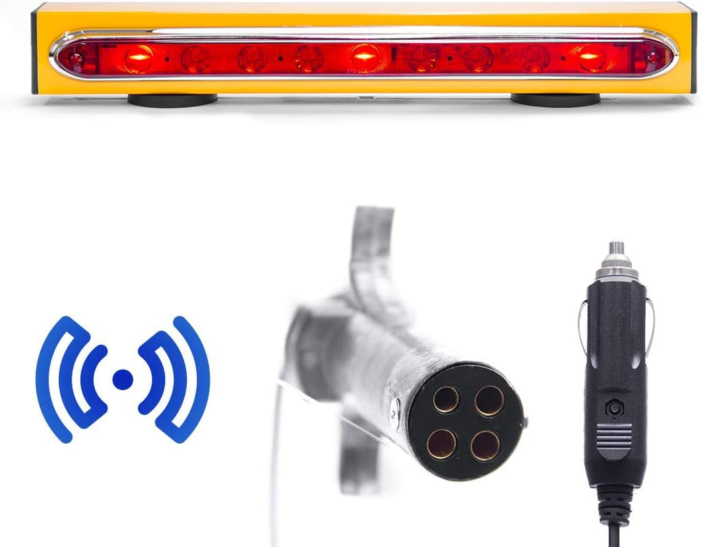 Wireless Trailer Tow Lights with Safety Straps H998