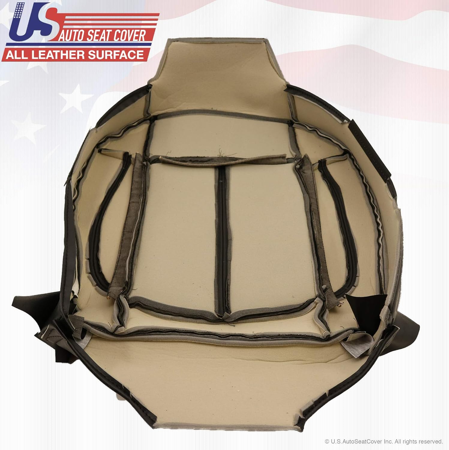 Black Leather Seat Cover Y65214