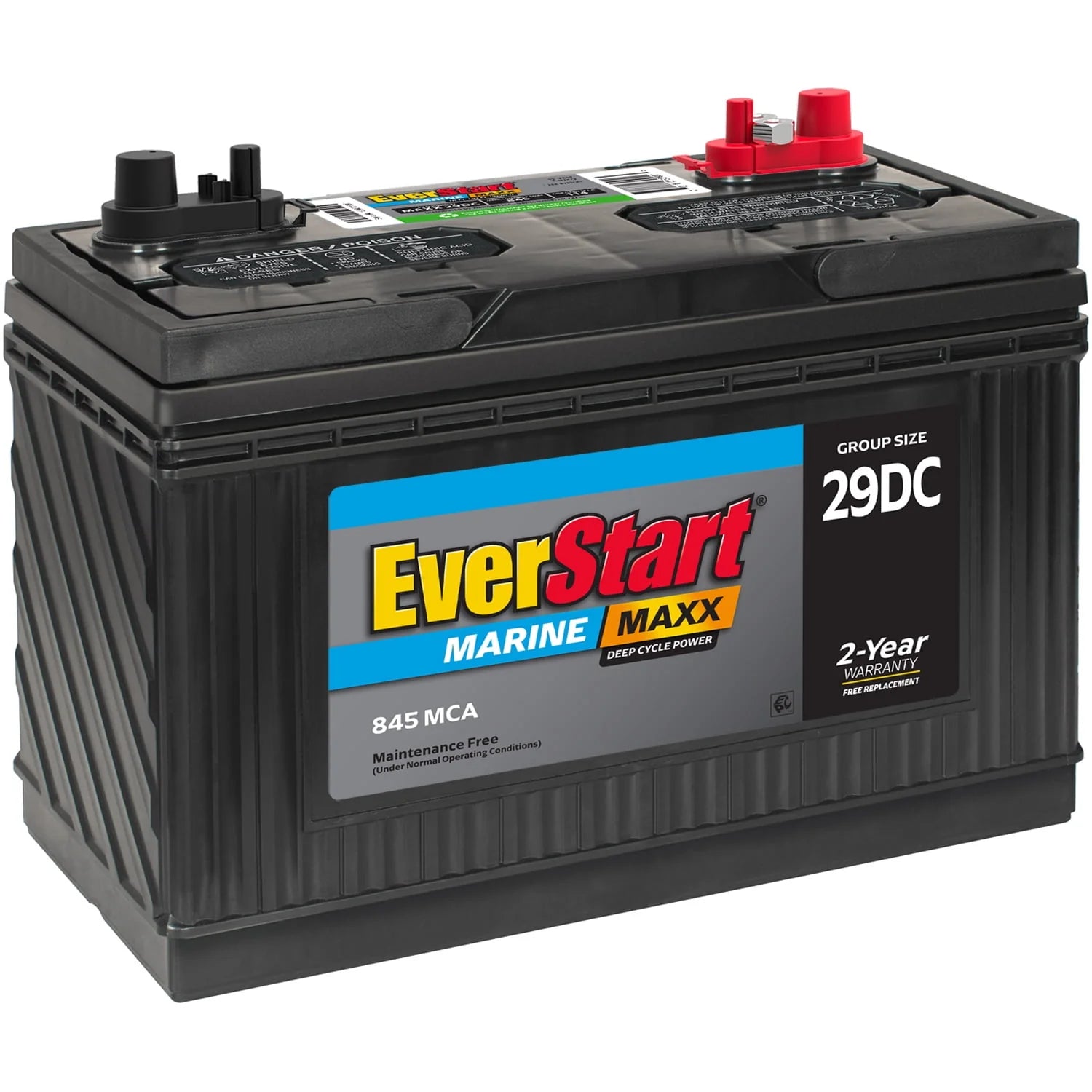 Group Size 29DC 12 Volt 845 CCA Marine Battery L78163