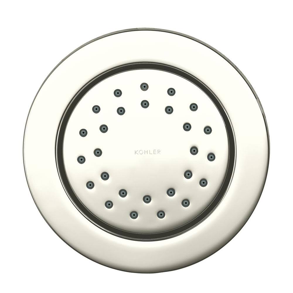 Vibrant Polished Nickel Round Body Spray L1612