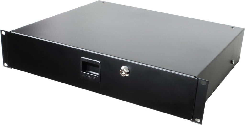 Standard Sliding Steel Rack Drawer 2U with Slam Latch & Key Lock S237784