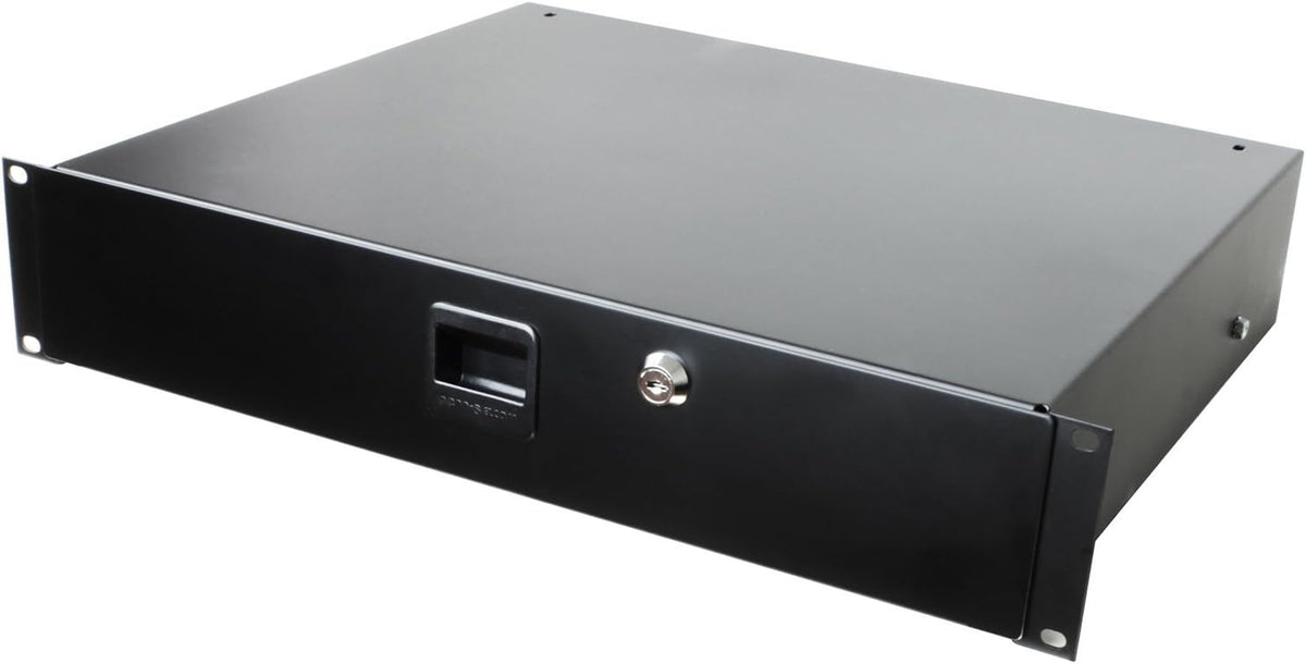 Standard Sliding Steel Rack Drawer 2U with Slam Latch & Key Lock S237784