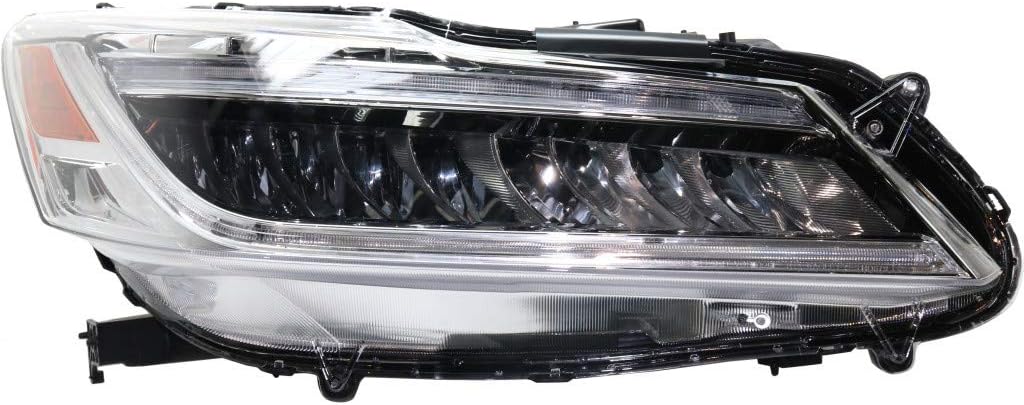 Passenger Side LED Headlight Assembly for Honda Accord Sedan E81925