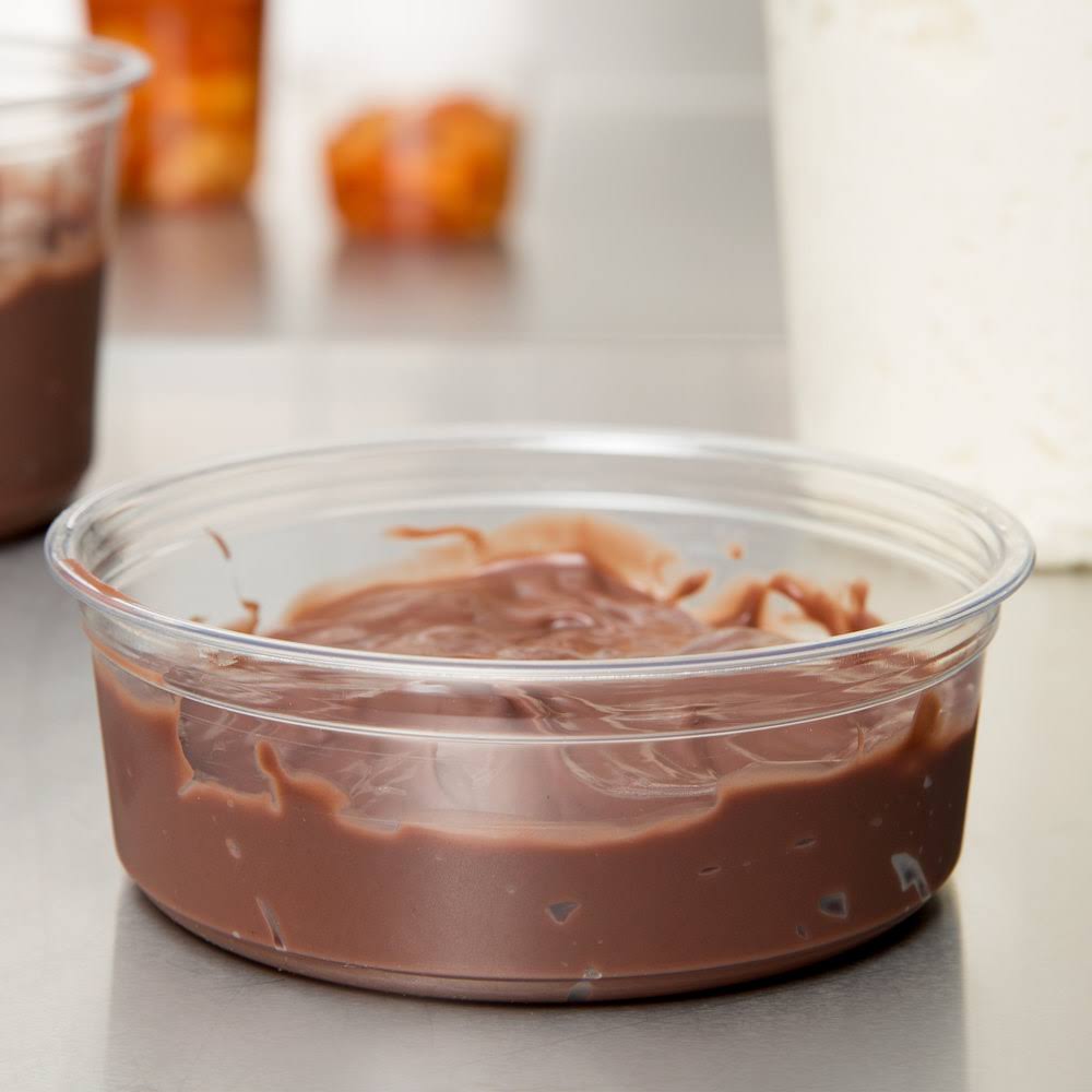 8 oz Clear Pet Plastic Round Deli Container B85750