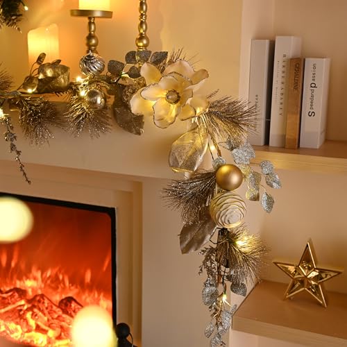6 Feet Pre-Lit Christmas Garland with Lights I383863