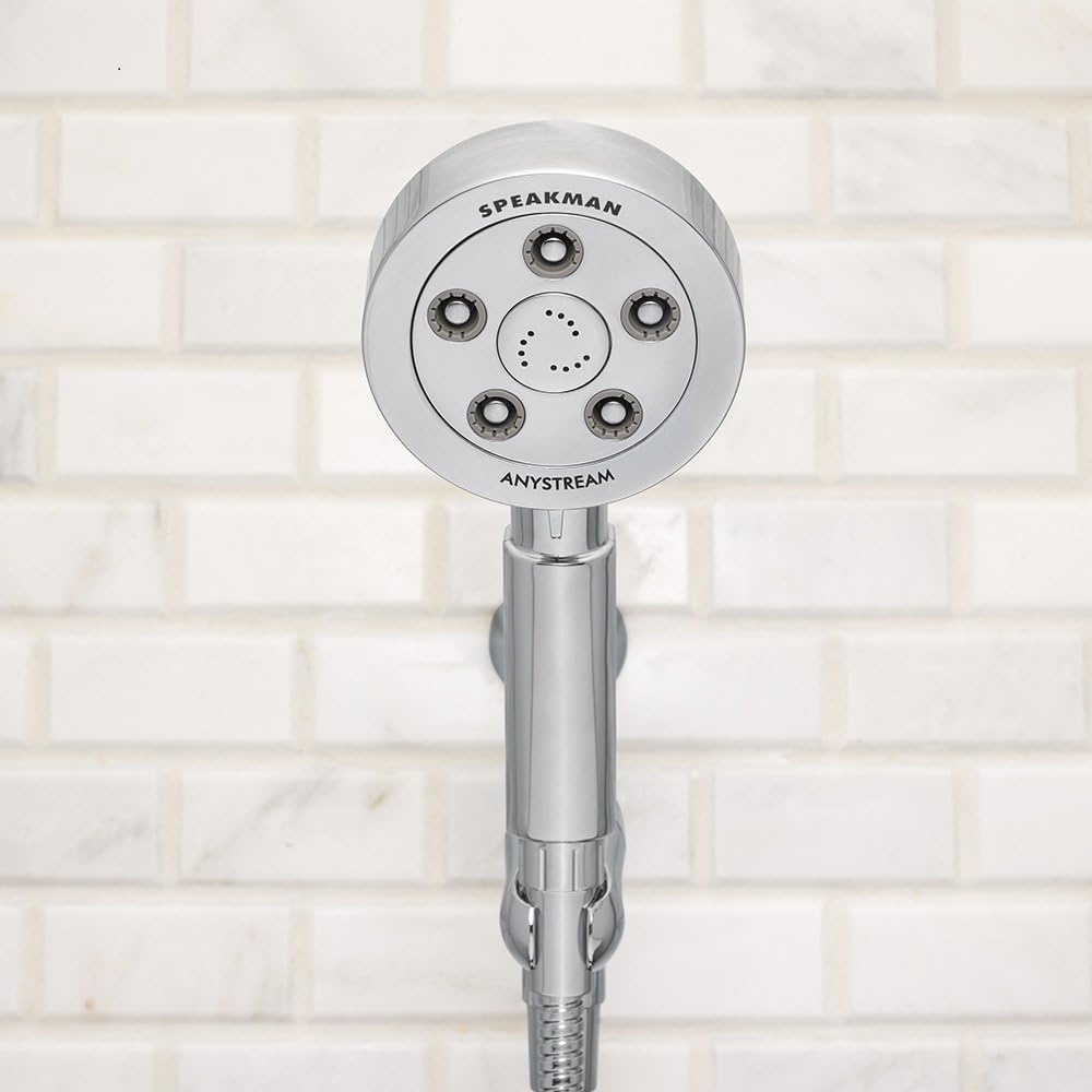 Polished Chrome Handheld Shower Head with Hose, 2.5 GPM Pack of 2 H71963