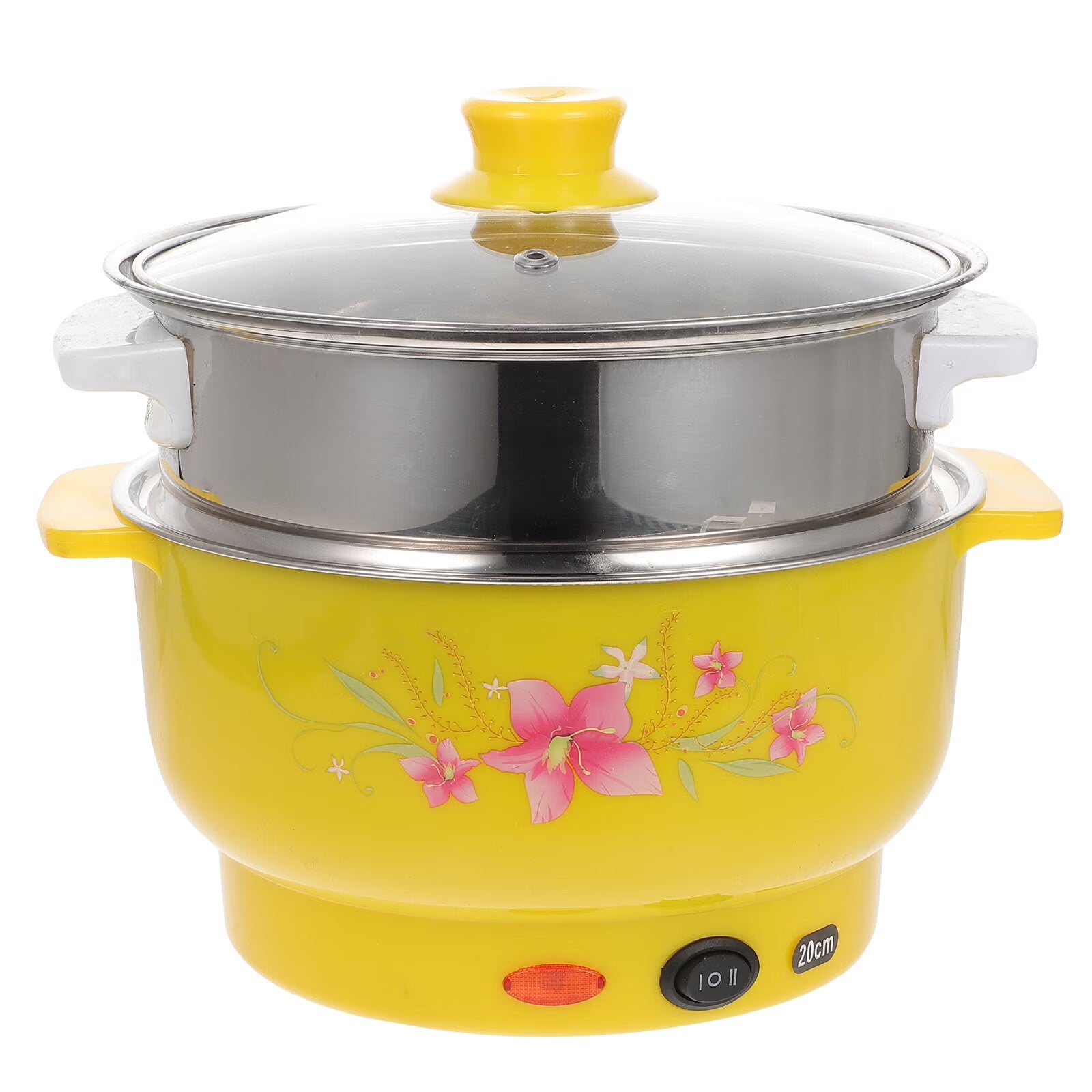 20cm Double Layers Electric Steamer Pot with UK Plug G8669