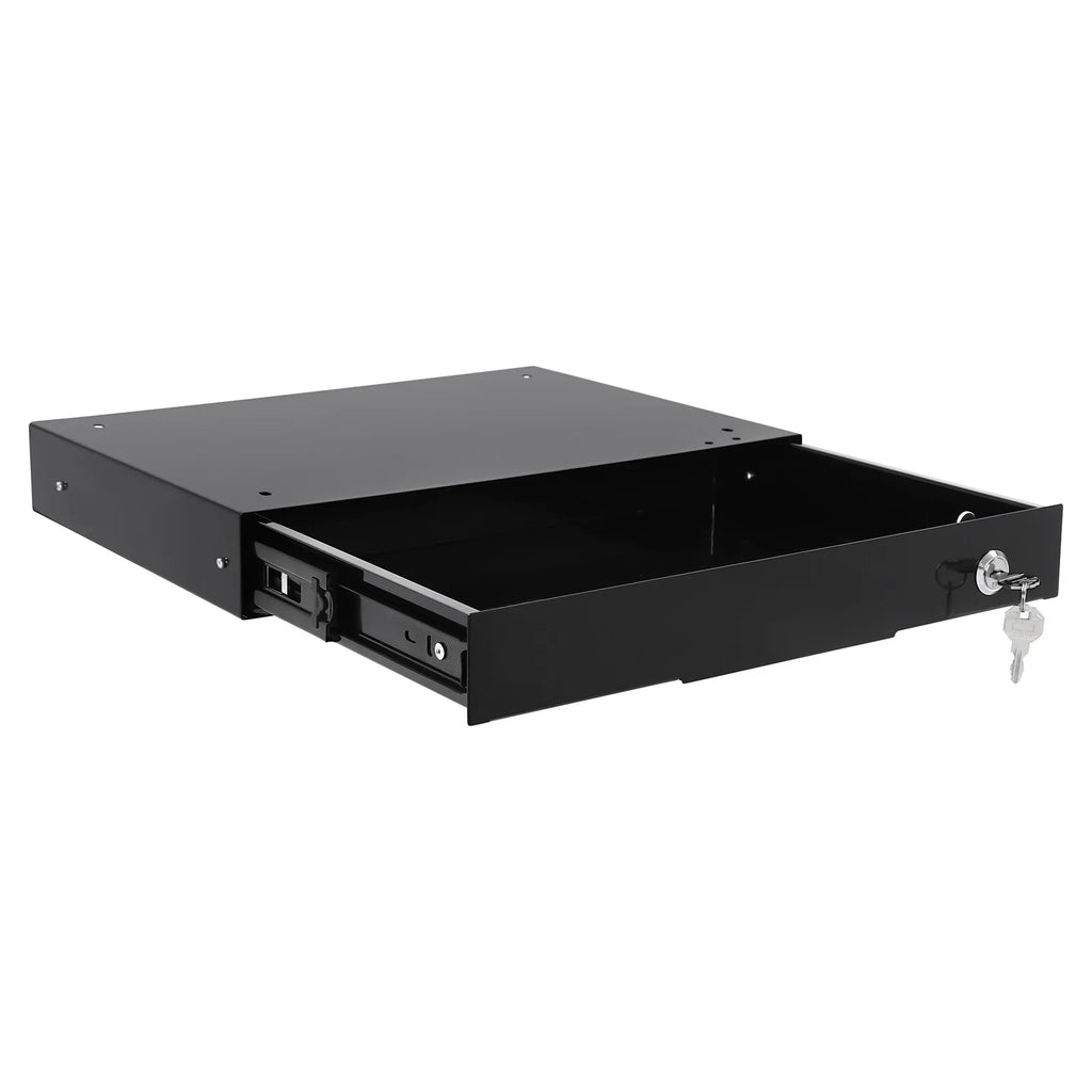 Black Sliding Drawer Storage Tray with Keys P70643