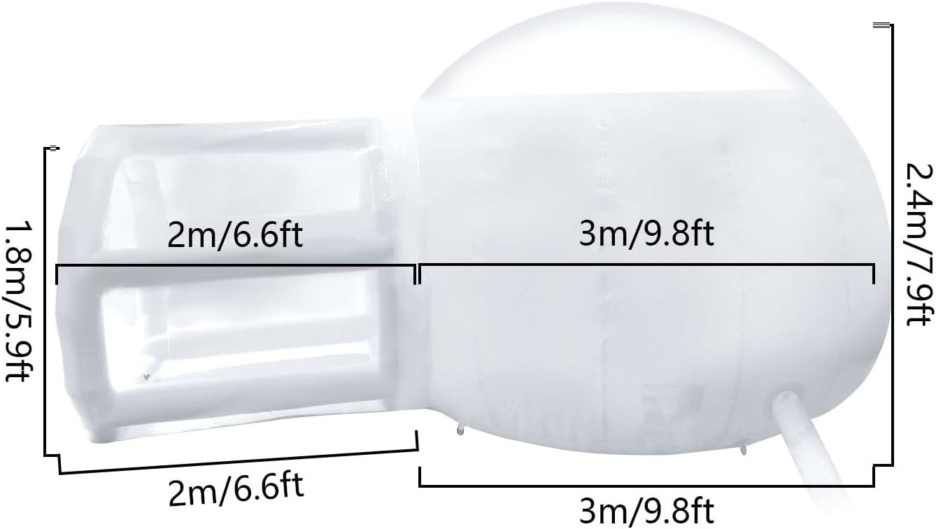 Clear Dome Inflatable Camping Tent with Air Blower Y26436
