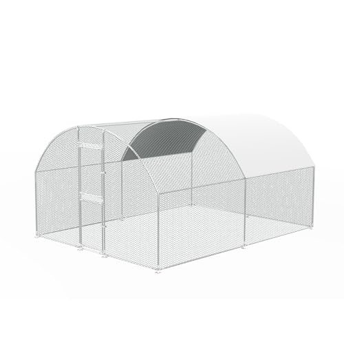 Large Metal Chicken Coop with Waterproof Cover G2194
