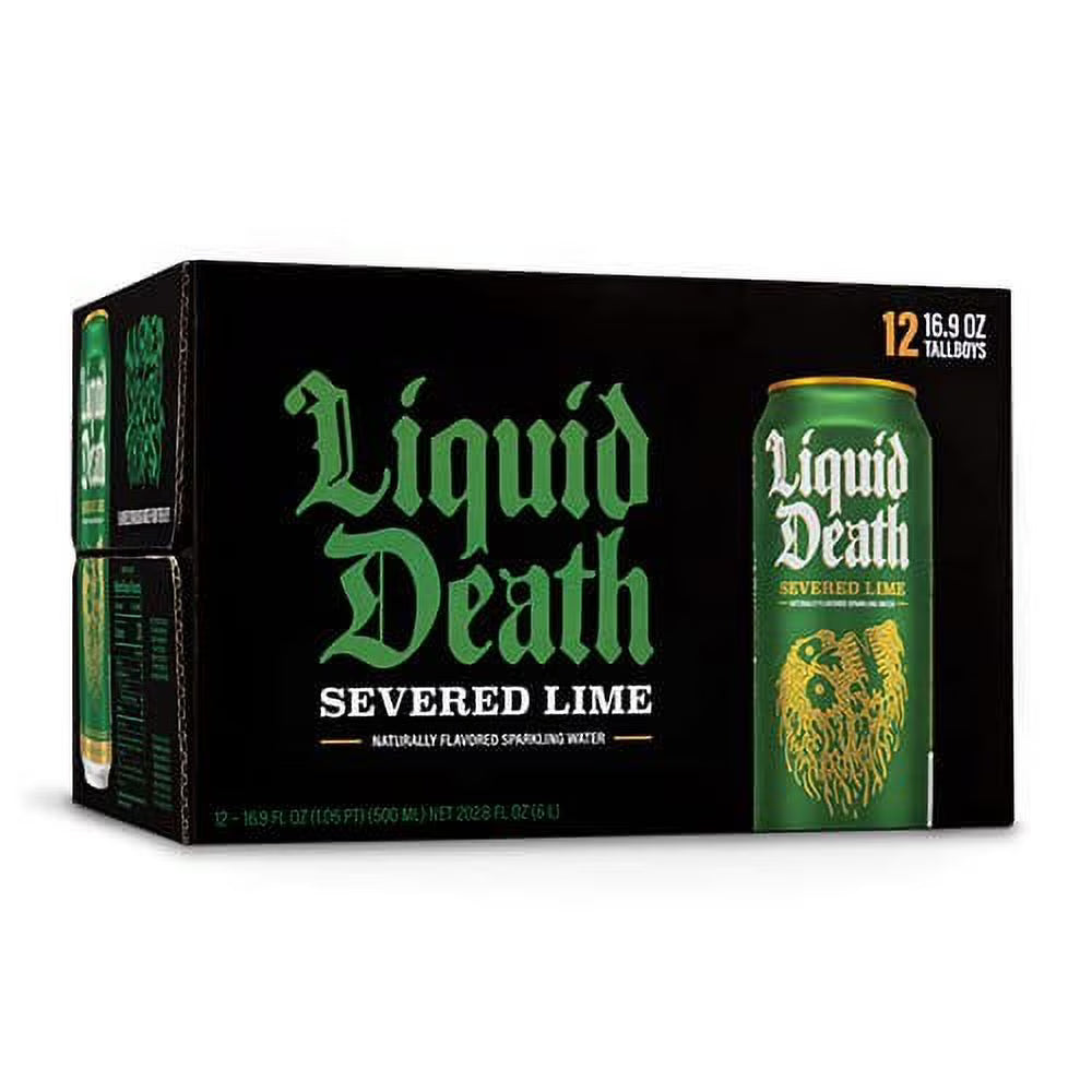 Sparkling Water Severed Lime, 16.9 Fl Oz, 16 Cans G941715