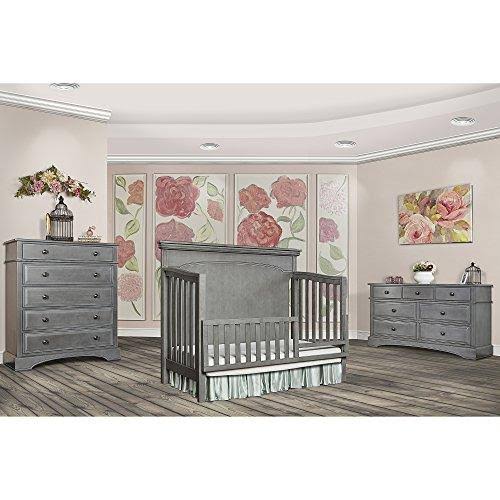 Gray 5-in-1 Convertible Crib M55848