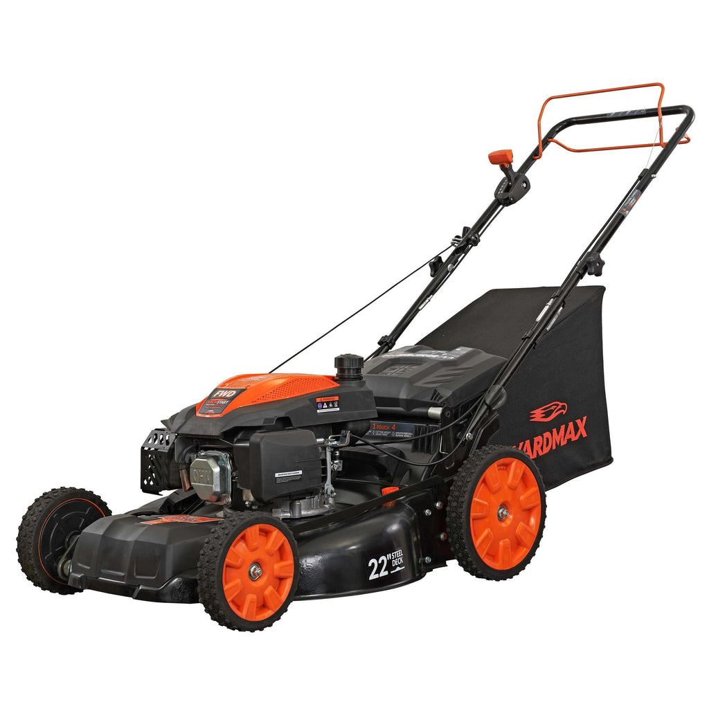 22 in. 201cc 3-in-1 Gas Walk Behind Self Propelled Lawn Mower N24414