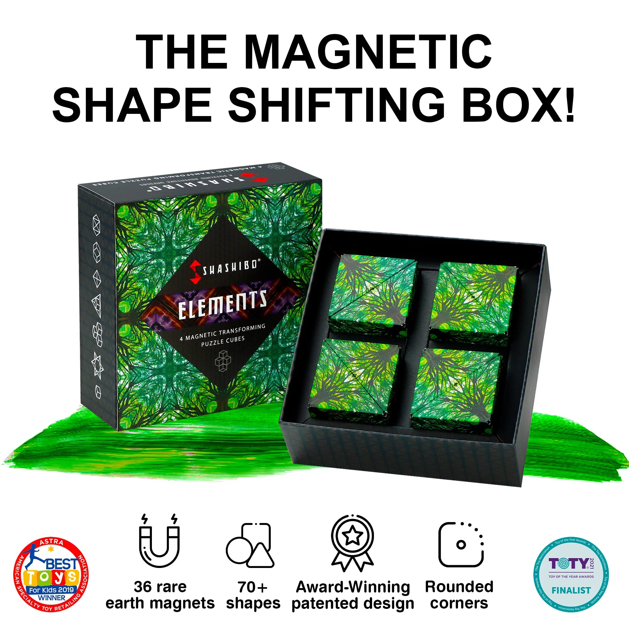 Gift Box of 4 Fidget Cube with 36 Rare Earth Magnets C5026