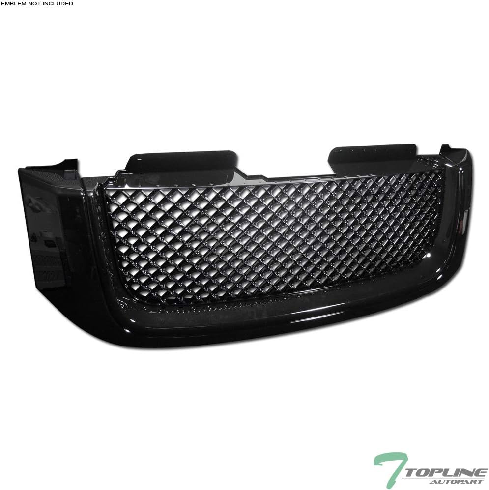 Black Mesh Front Hood Bumper Grill Grille ABS O44524