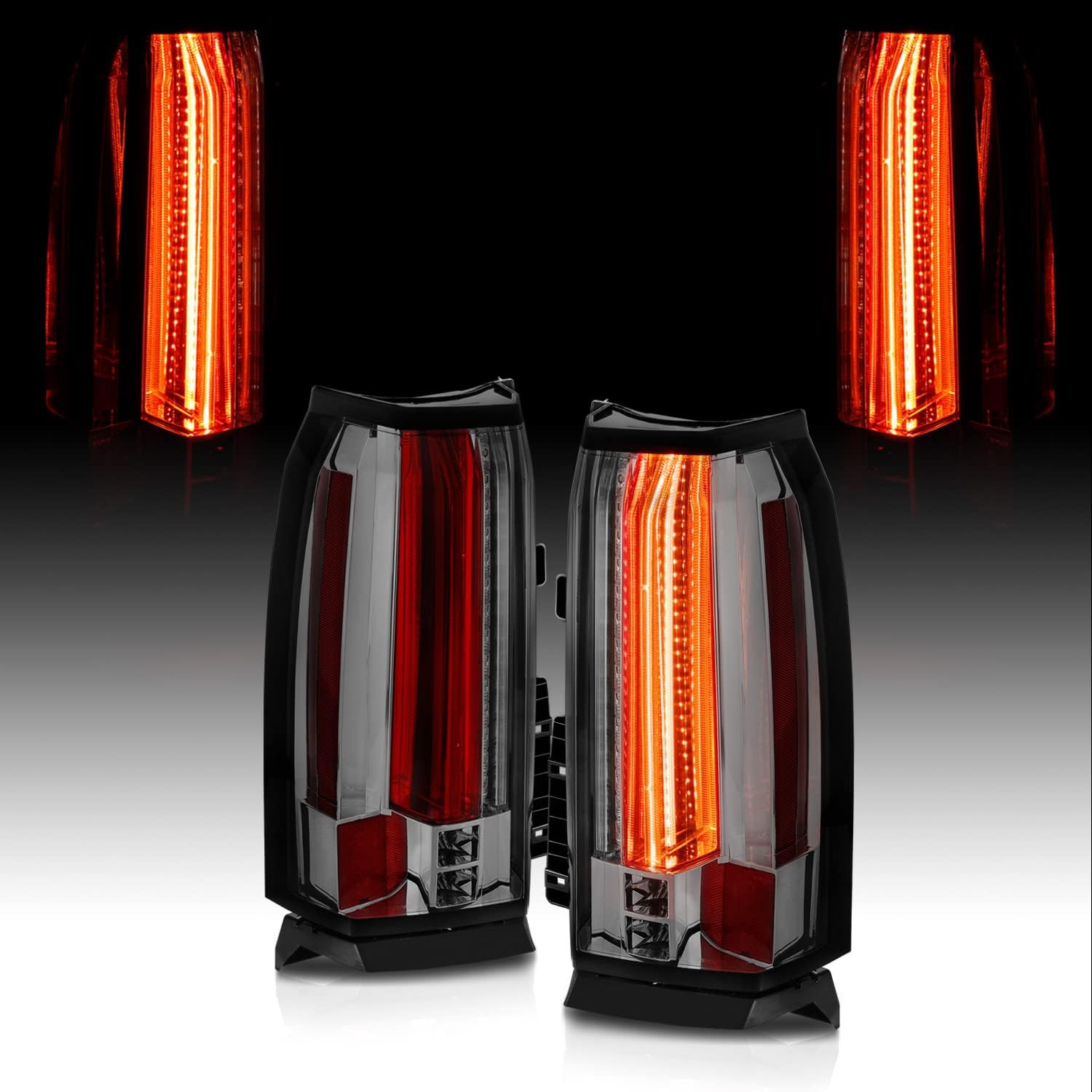 Black LED Parking Light Bar Brake and Reverse Tail Lights K9770
