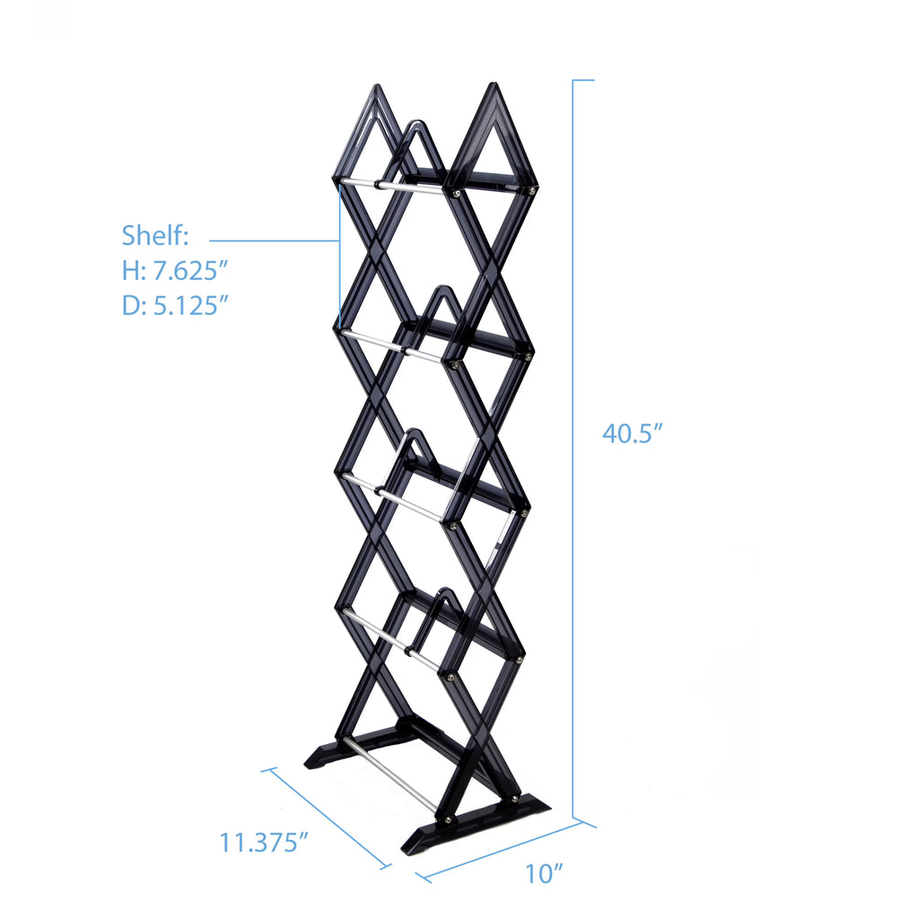 5-tier Media Rack Multimedia Smoke N308199