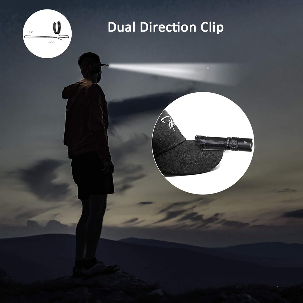 Rechargeable LED Flashlight 2000 Lumen with ATR, USB-A to USB-C Cable T922