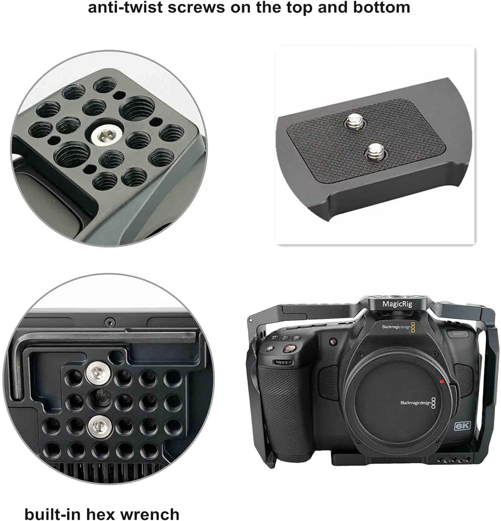 BMPCC 6K Pro Cage with T5 SSD Mount V559