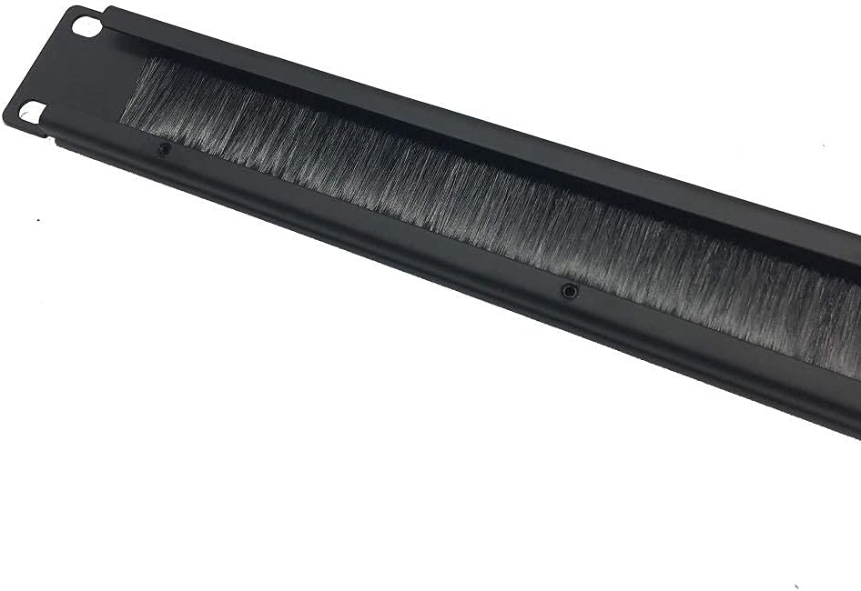 5 Pack 1U Horizontal Brush Cable Manager for 19 Inch Server Rack J374