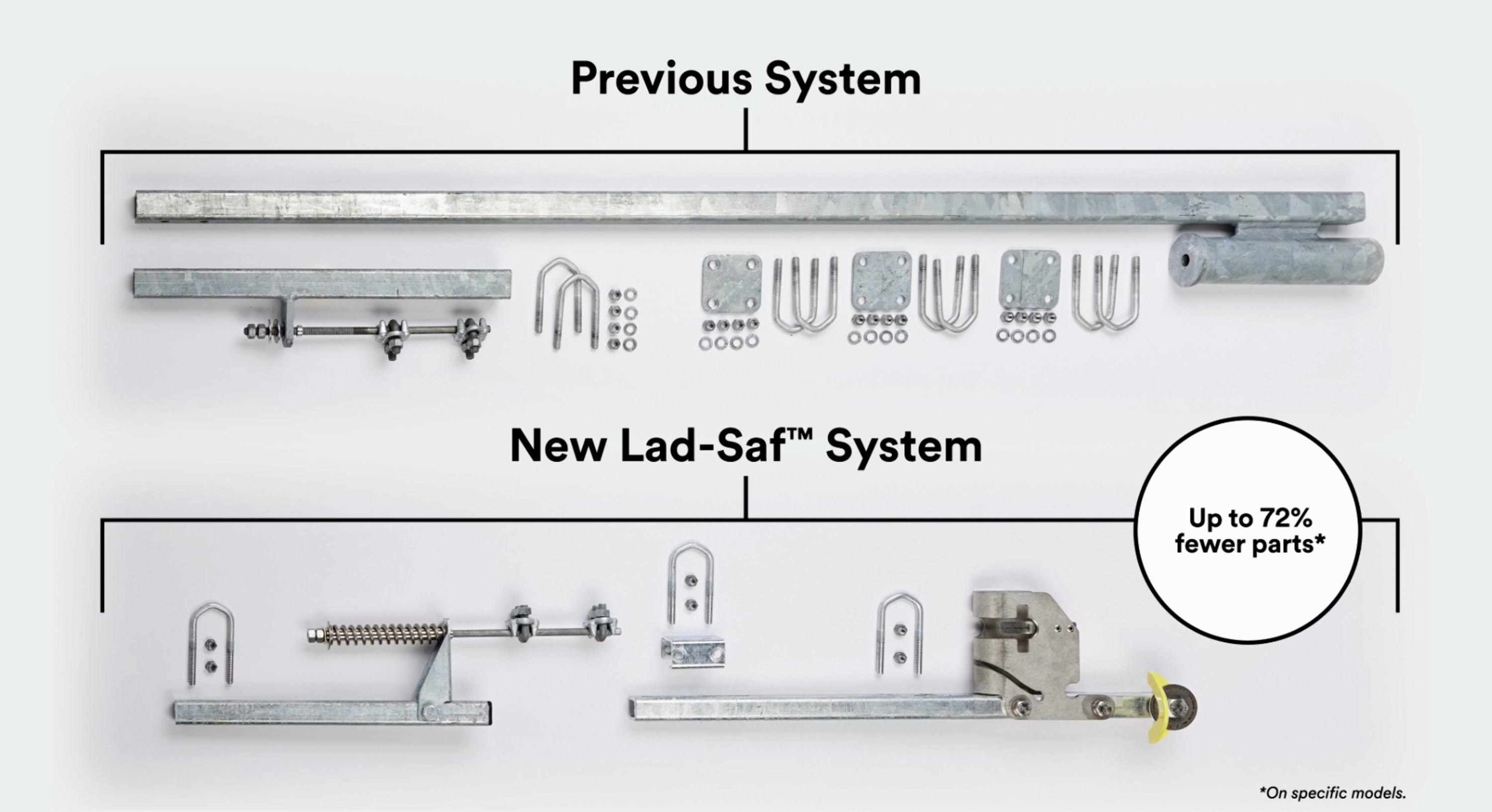 Galvanized Steel Vertical Safety System, 90 ft Q9740