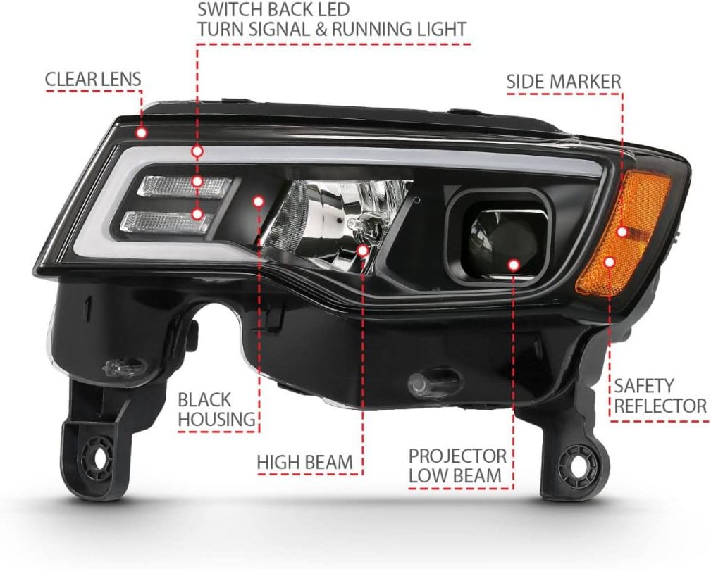 Projector Headlights with Plank Style Switchback G323379