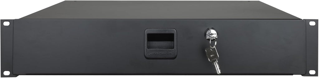 Standard Sliding Steel Rack Drawer 2U with Slam Latch & Key Lock S237784