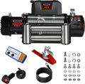 12000 lb 12V Electric Winch with Steel Wire Cable and Wireless Remote J313136