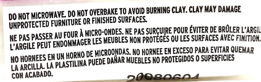 Glow In The Dark 2 Ounce Oven-Bake Pack Of 5 N549