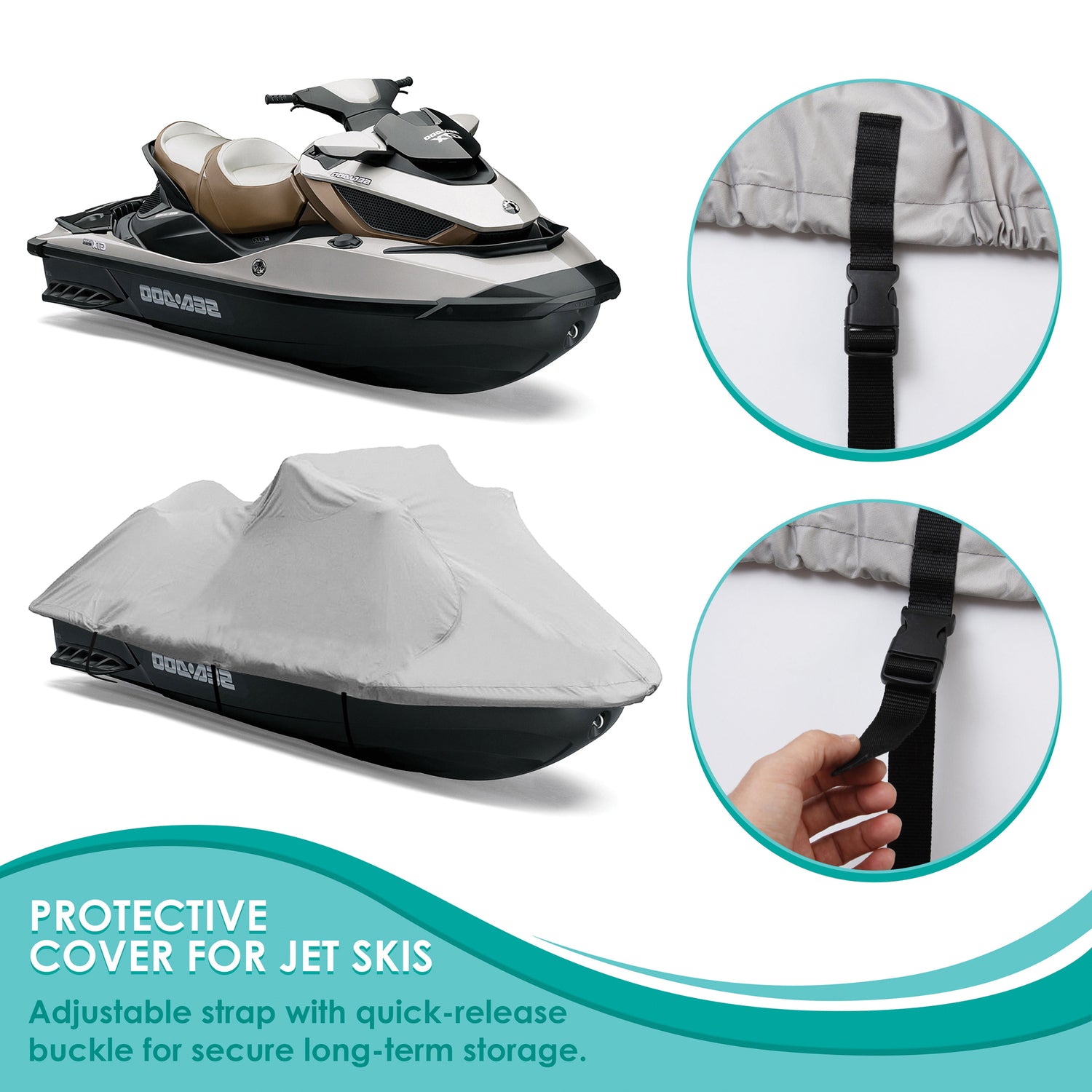 Universal 127 to 138 Inch Jetski Trailer Cover F97570