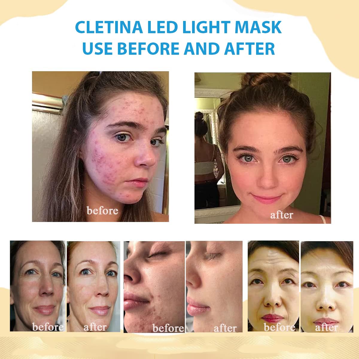 7 Colors LED Face Mask T829