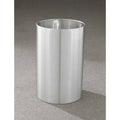 18 Gallon Open Top Wastebasket, Satin Aluminum M7591